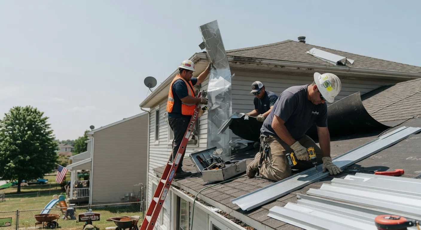 Storm Damage Metal Roof Repair in Skaneateles Falls, NY